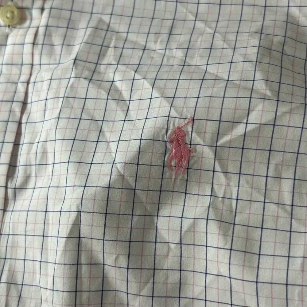 POLO Ralph Lauren Men's Button Down Shirt Plaid Spring Easter Size 16 1/2